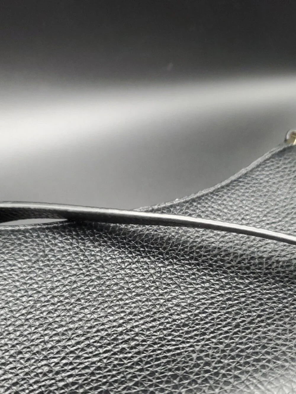 Kate Spade black pebbled leather shoulder bag with gold logo